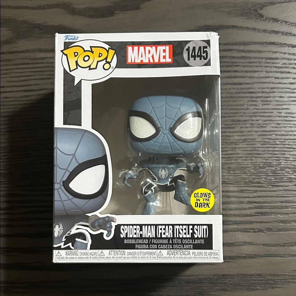Funko Pop! Marvel Spider-Man (Fear Itself Suit) Action Figure - Blue and Black